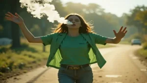 Estratégias para a Cessação do Tabagismo - Uma pessoa de costas caminhando em direção a luz com os braços abertos