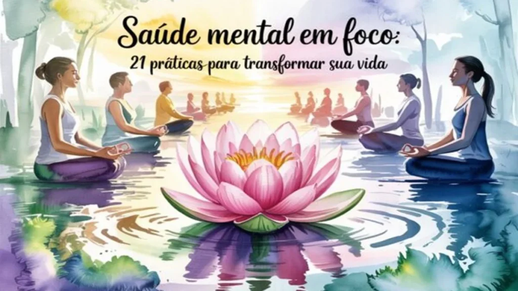 um grupo de pessoas sentadas em posição de lótus na água