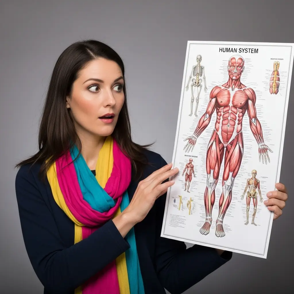 uma pessoa mostrando curiosidades sobre o corpo humano que vai nos surpreender