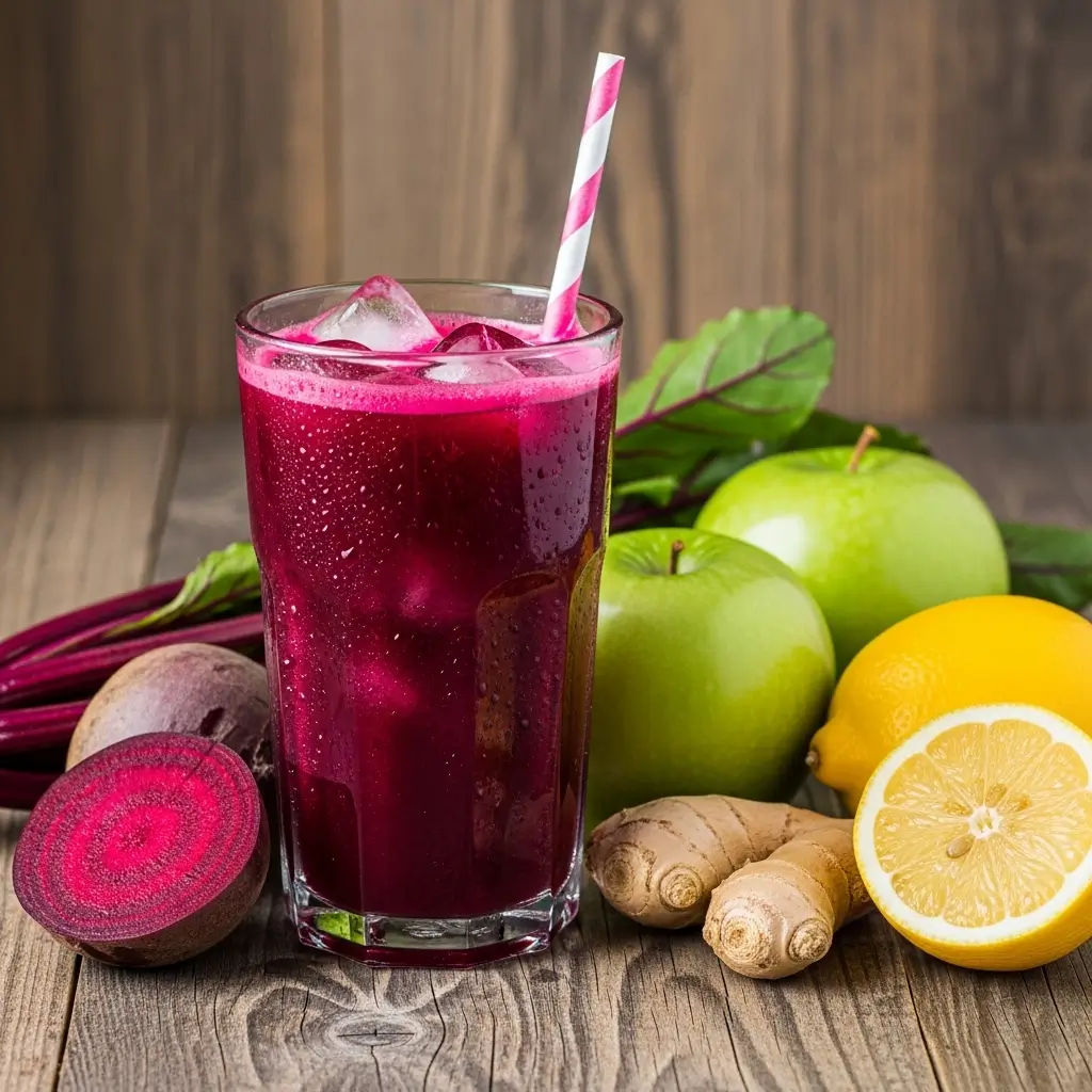 Suco energético de beterraba para anemia e combate ao cansaço