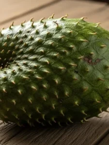 Graviola com casca verde-espinhosa