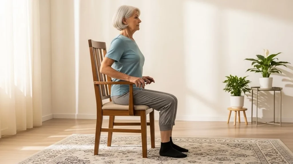 exercícios funcionais em casa para idosos 60+ com segurança