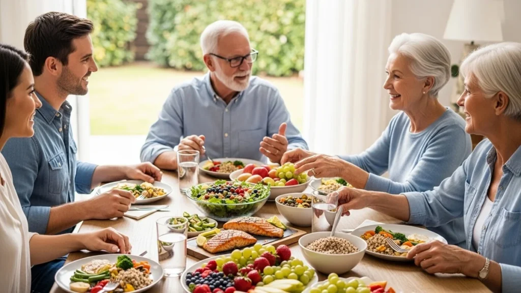alimentação saudável em diferentes fases da vida adulta