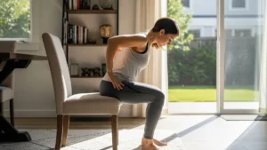 Exercícios de força leve - Sentar e levantar da cadeira