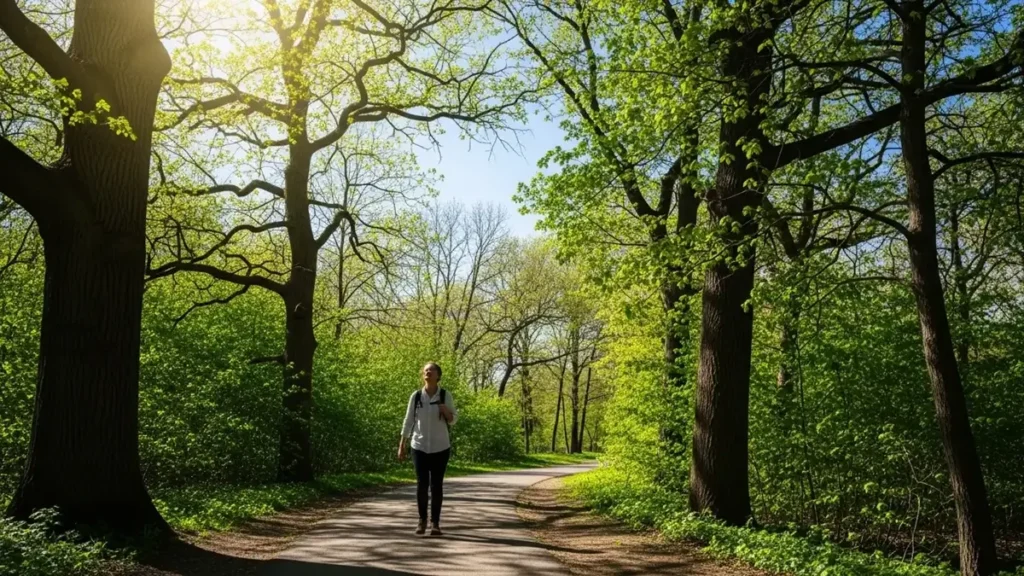 Caminhada leve após o almoço