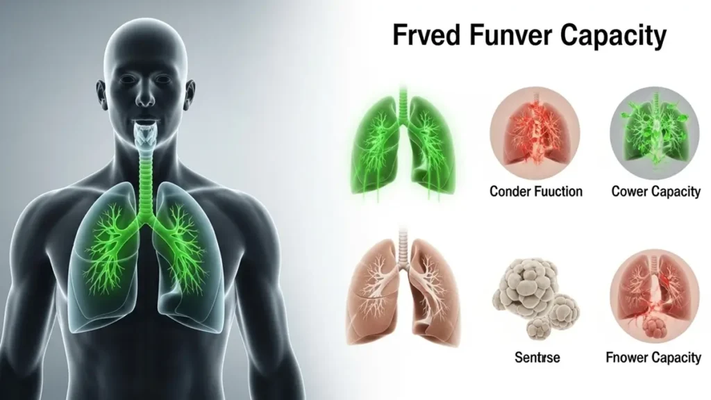 Timeline infographic showing health benefits after quitting smoking from 20 minutes to 1 year.
