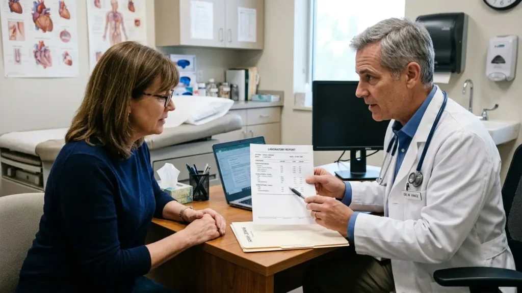 Liver Health: How to Prevent Problems Before They Start 2 Medical consultation reviewing liver function test results