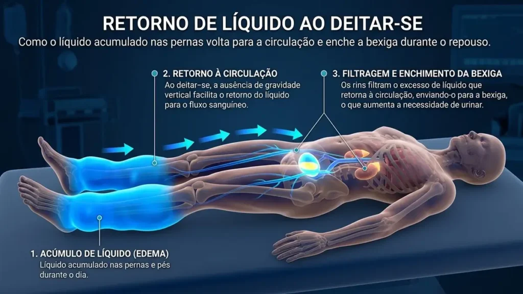 Infográfico da panturrilha bombeando o sangue como um segundo coração.